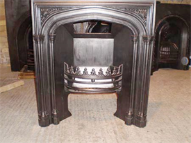 Cast iron fireplace