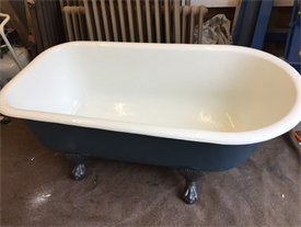 Refinished cast iron bath